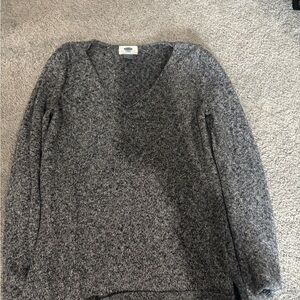 Old Navy Charcoal V-Neck Sweater